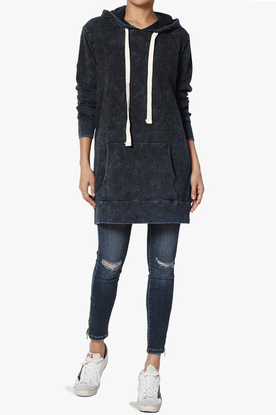 Trophy Acid Wash Hoodie Tunic SAPPHIRE_6