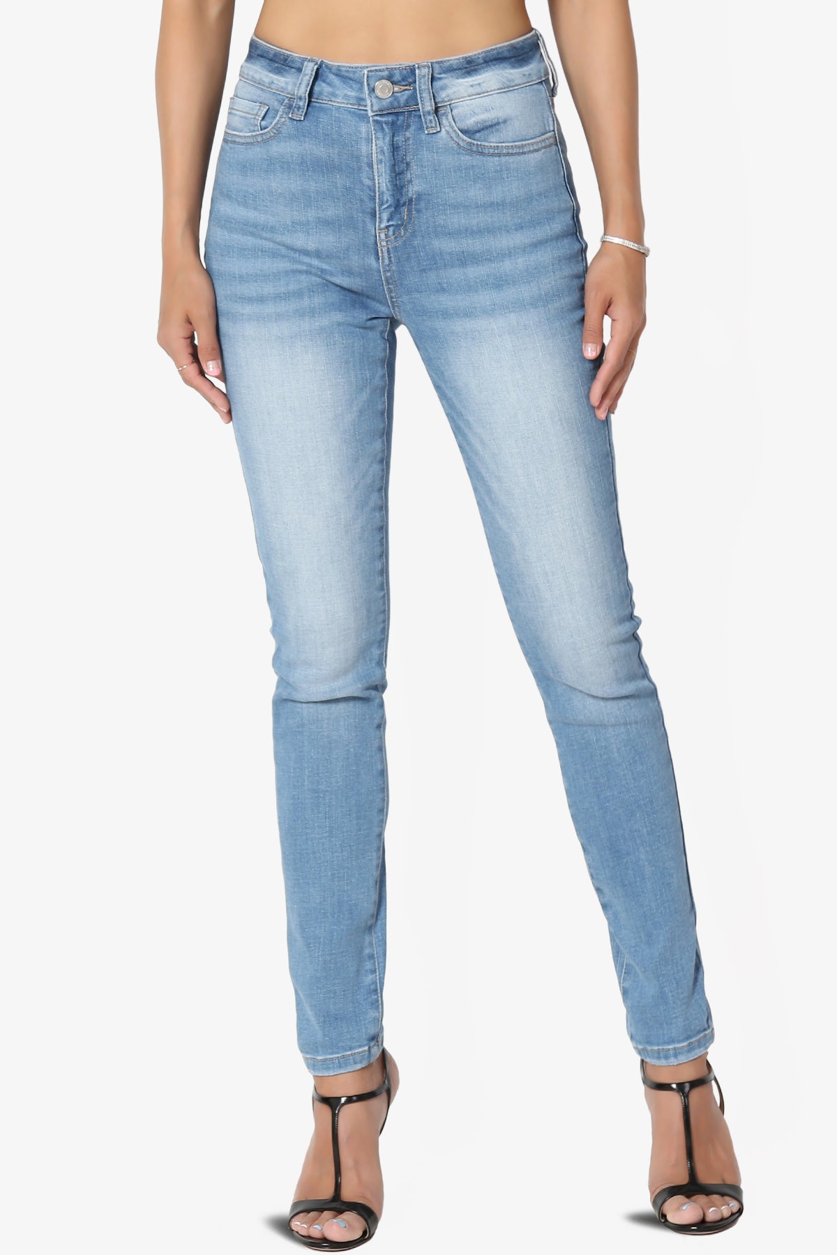 Louella High Rise Stretch Skinny Jeans in Light