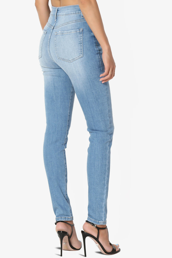 Louella High Rise Stretch Skinny Jeans in Light