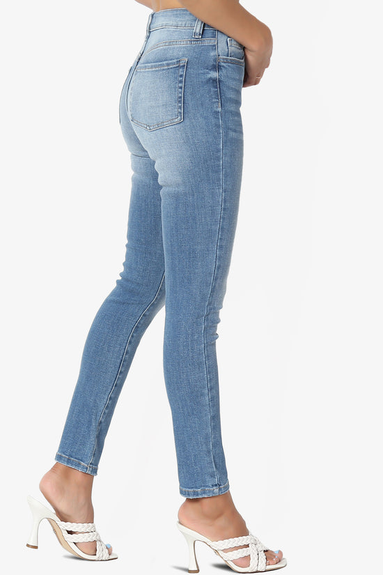 Louella High Rise Stretch Skinny Jeans in Medium