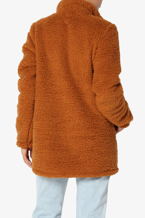 Kenmar High Neck Short Slim Teddy Jacket