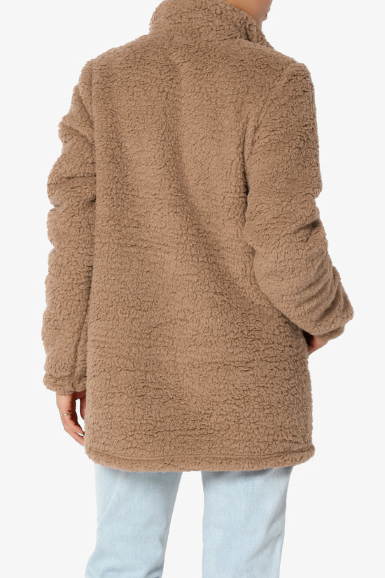 Kenmar High Neck Short Slim Teddy Jacket