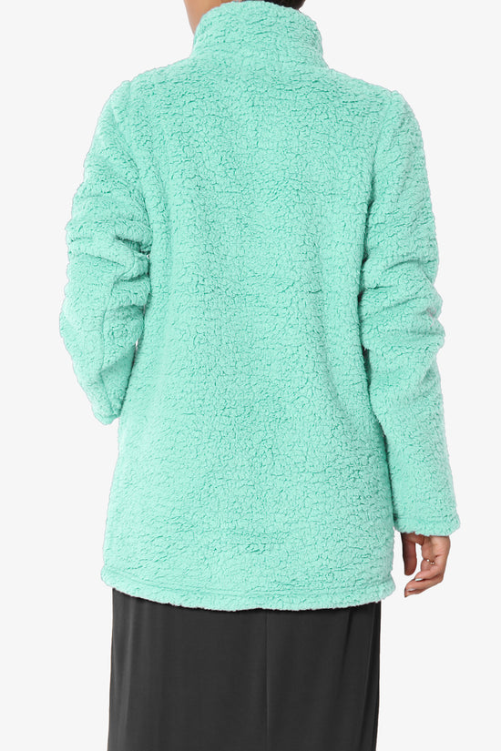 Kenmar High Neck Short Slim Teddy Jacket