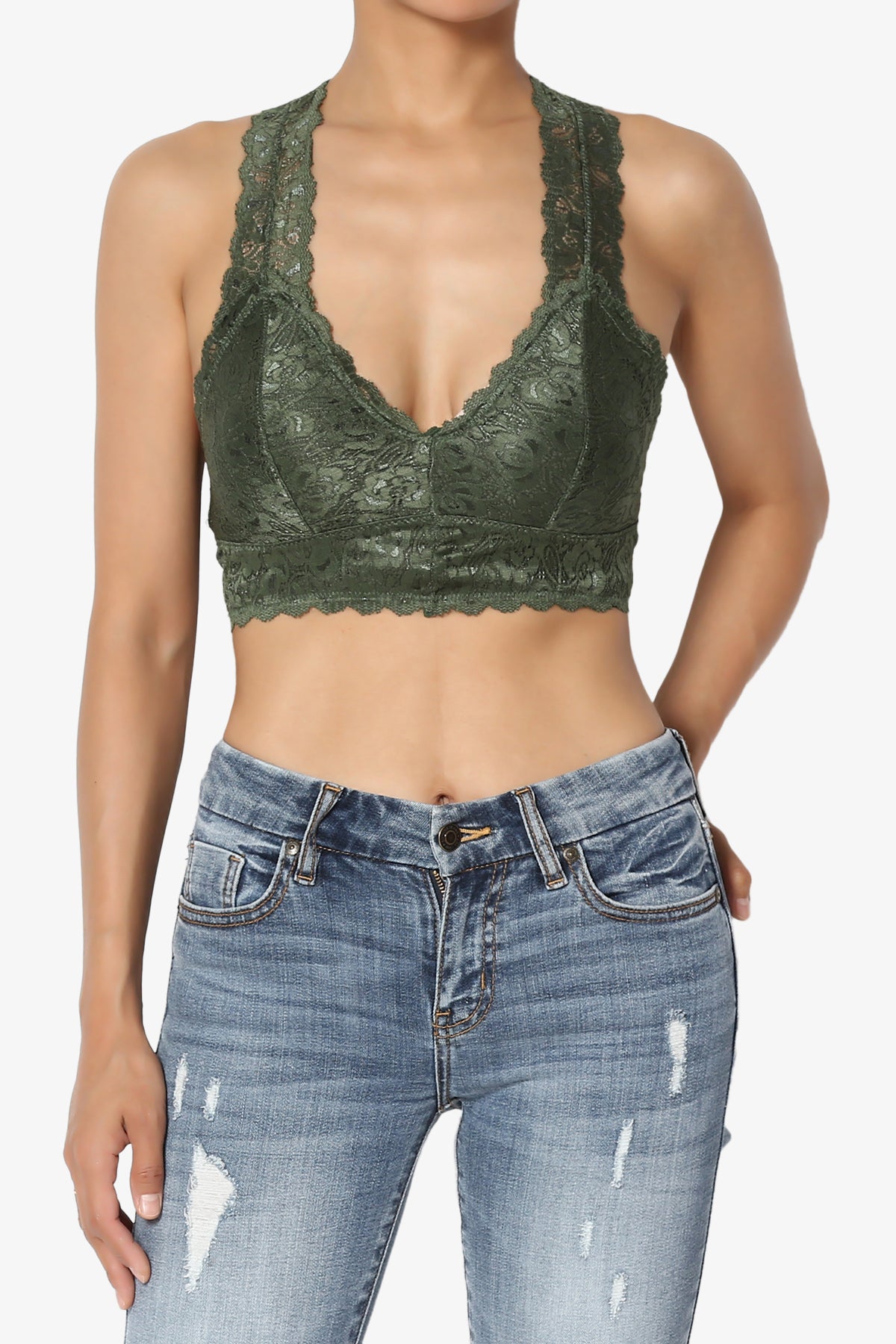 Baja Lace Crop Tank Top