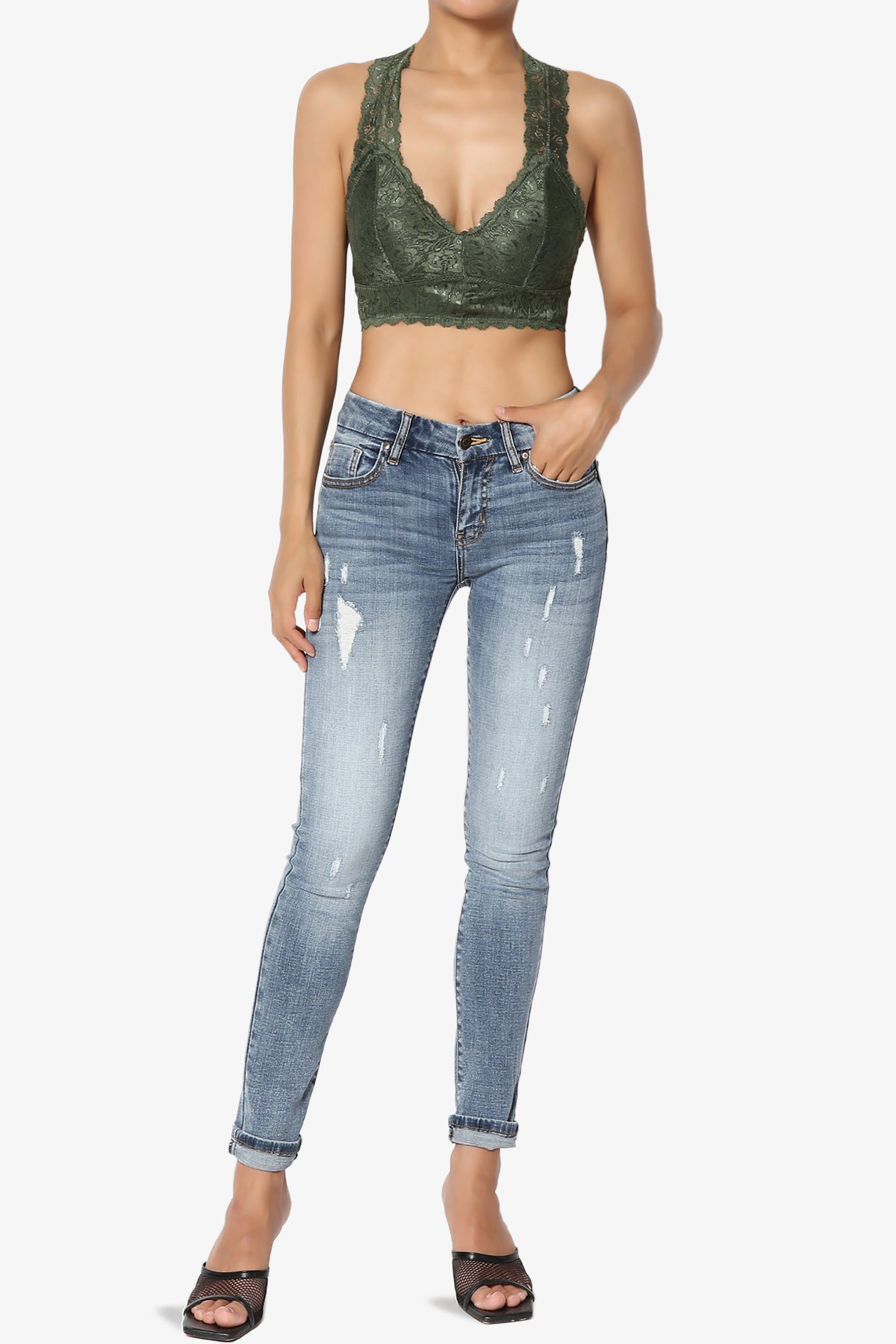 Baja Lace Crop Tank Top