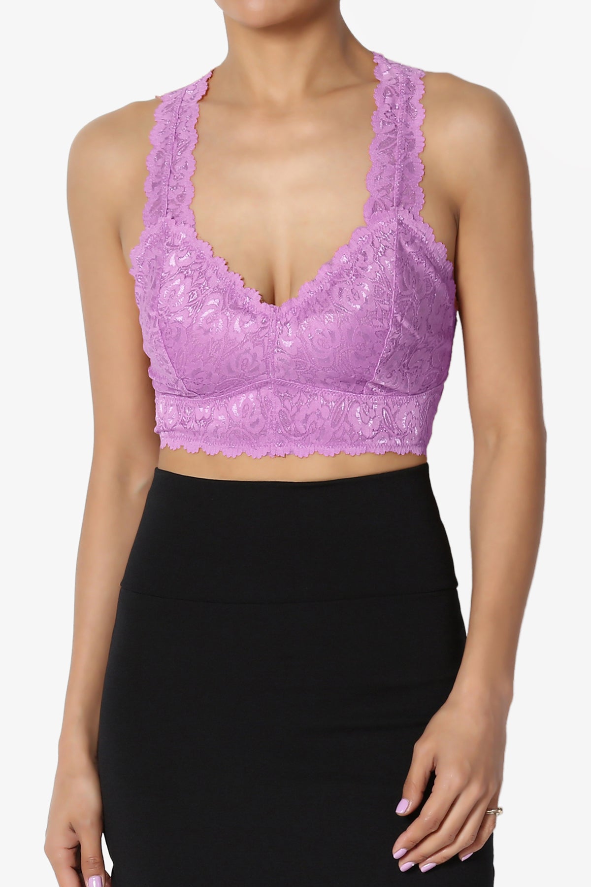 Baja Lace Crop Tank Top PLUS