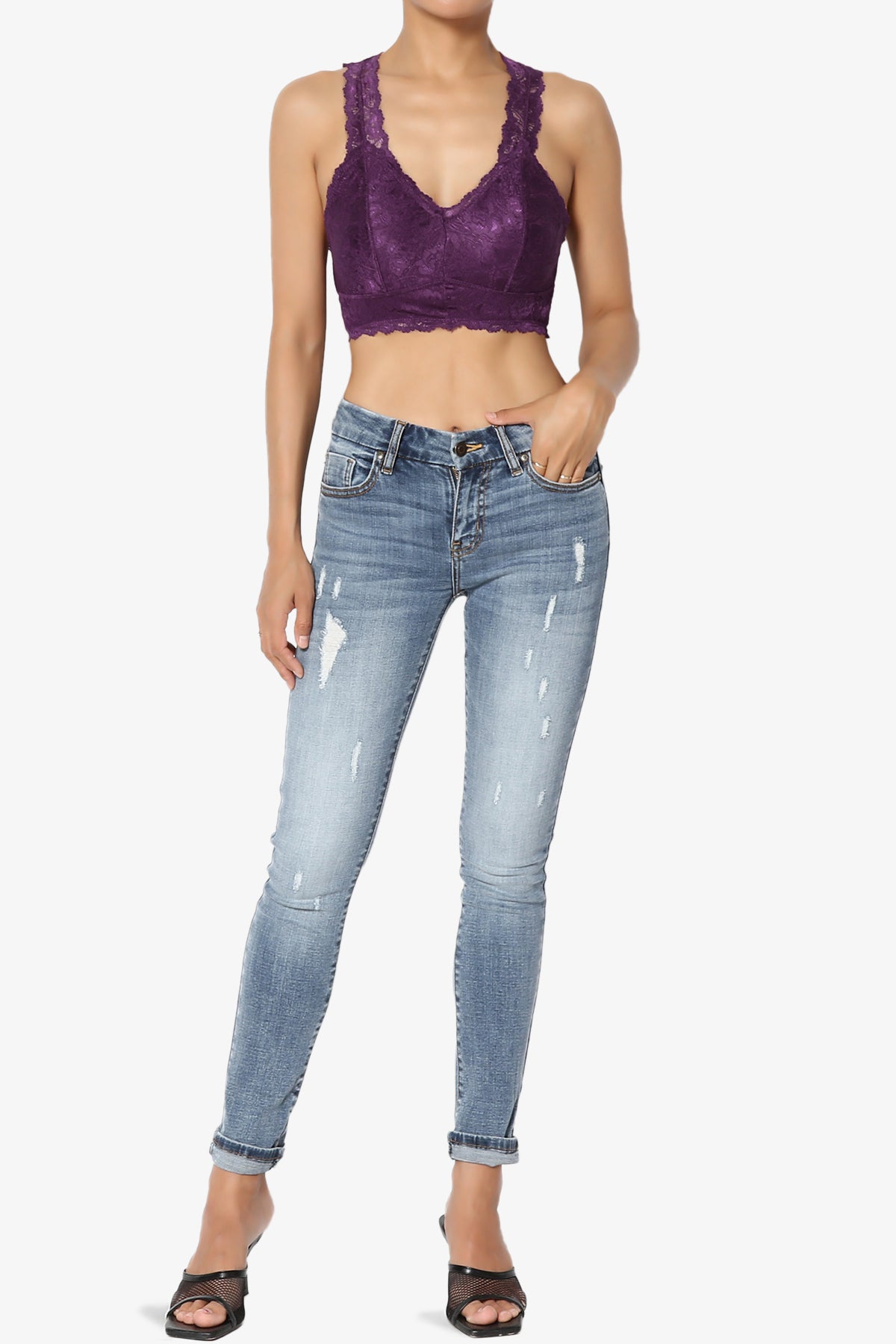 Baja Lace Crop Tank Top ADD COLOR
