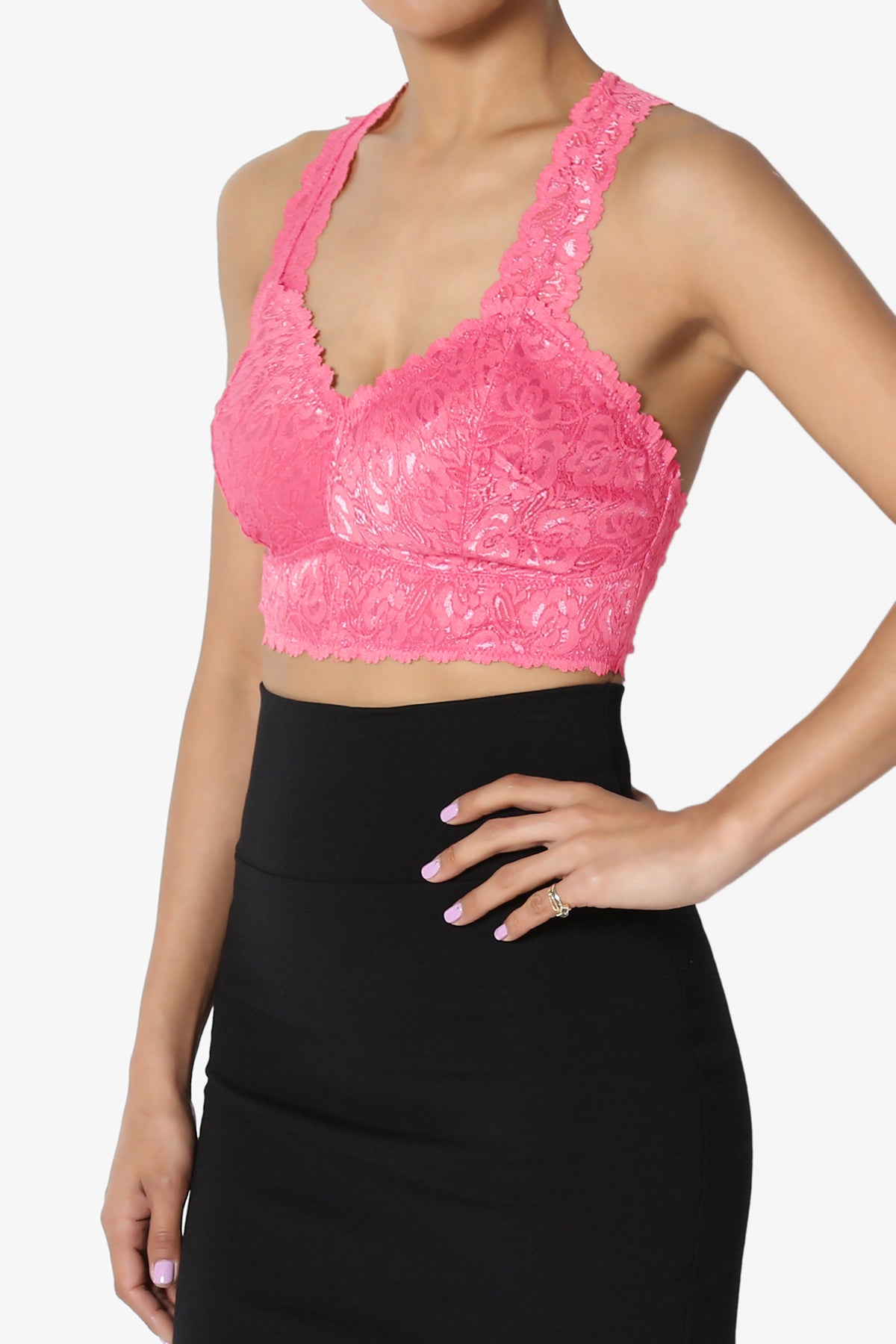 Baja Lace Crop Tank Top PLUS