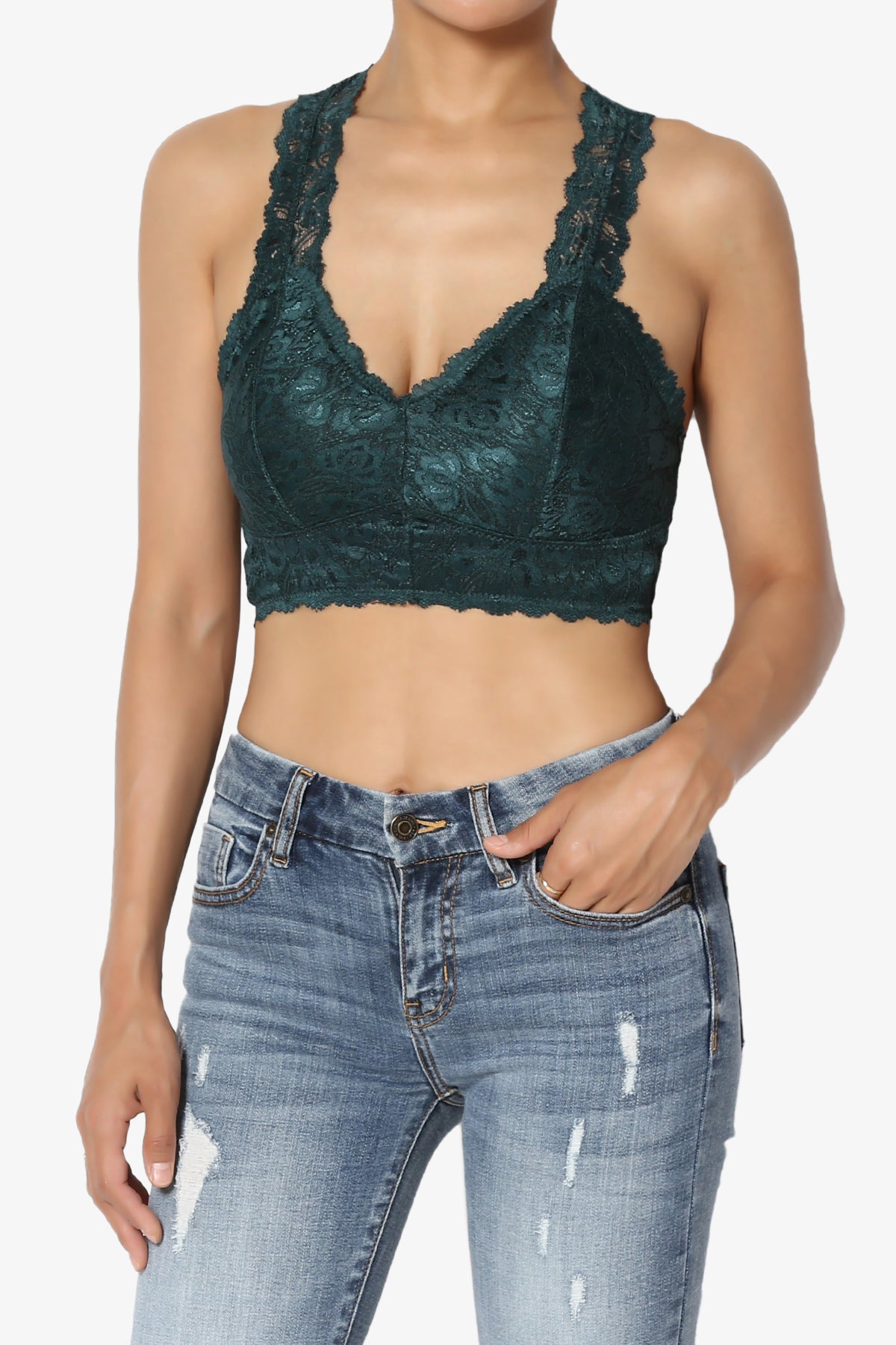 Baja Lace Crop Tank Top