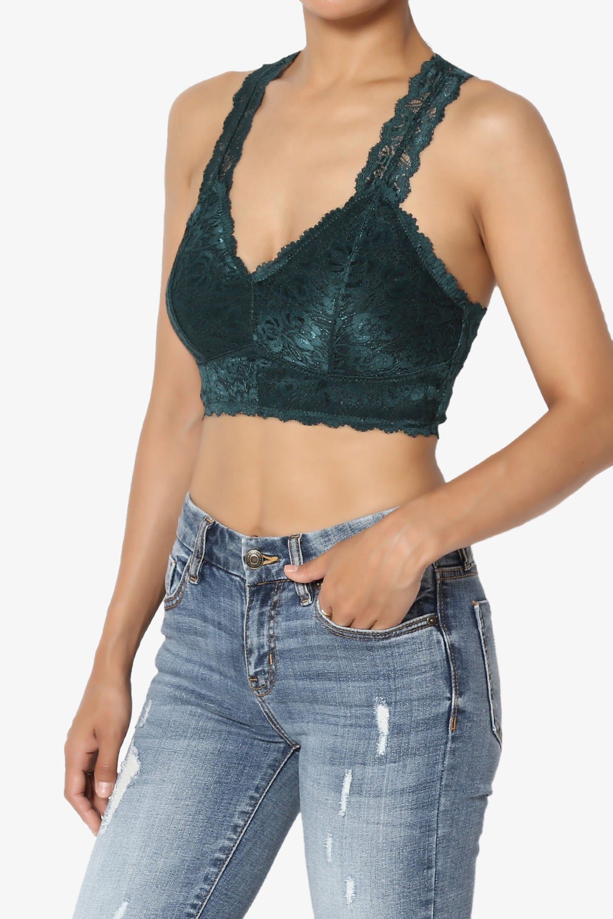 Baja Lace Crop Tank Top