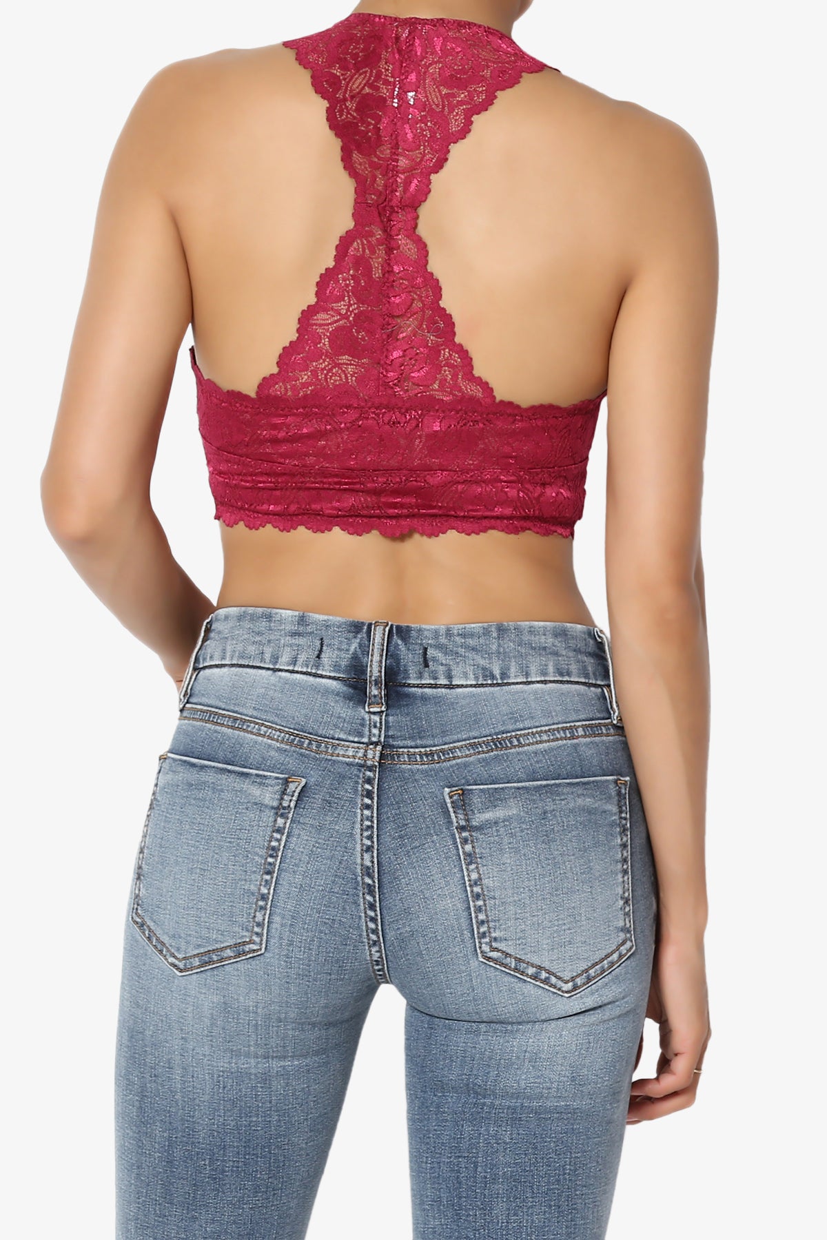 Baja Lace Crop Tank Top PLUS