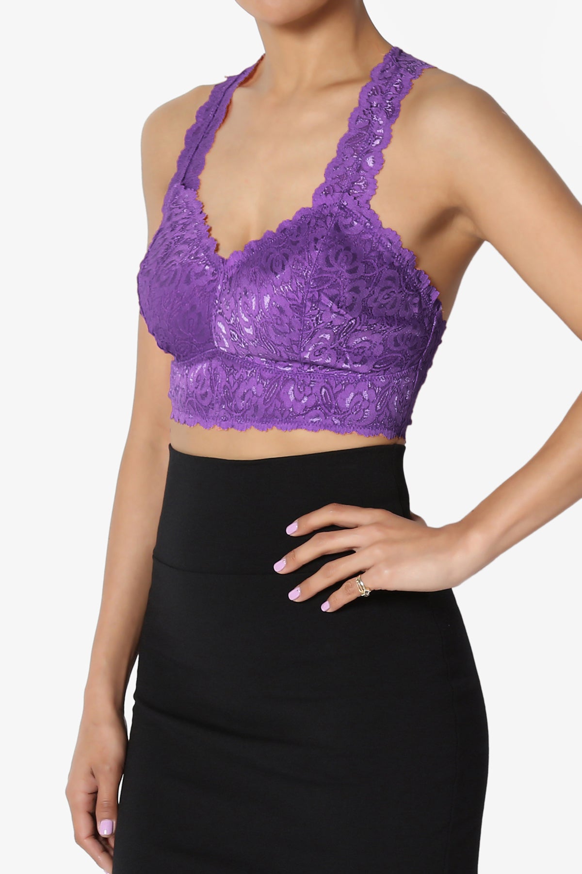 Baja Lace Crop Tank Top PLUS