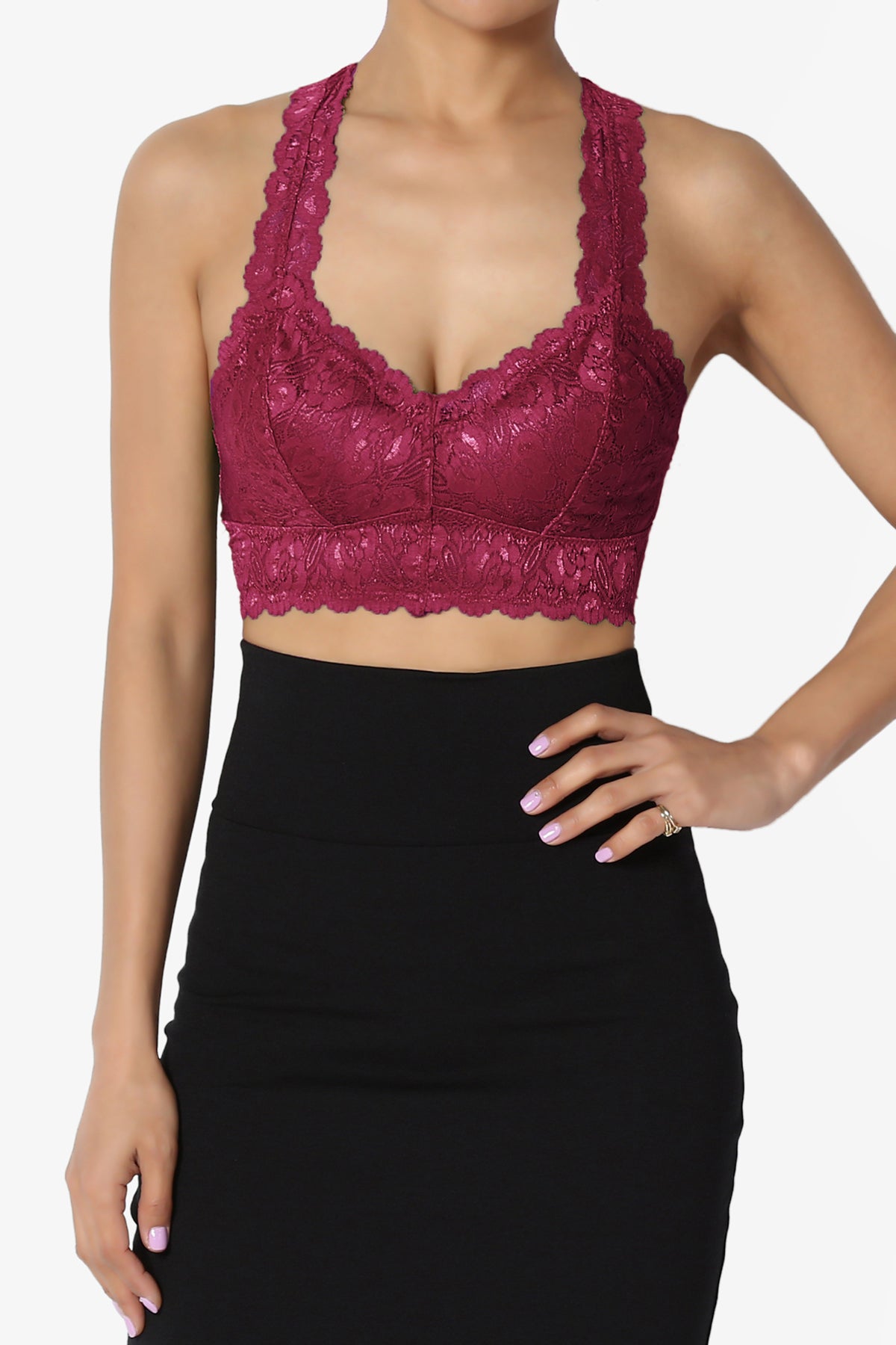 Baja Lace Crop Tank Top PLUS