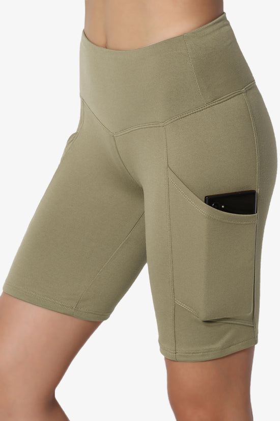 Catia Microfiber Pocket Biker Short Leggings PLUS