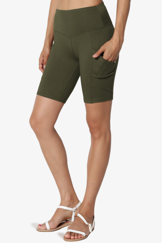 Catia Microfiber Pocket Biker Short Leggings PLUS