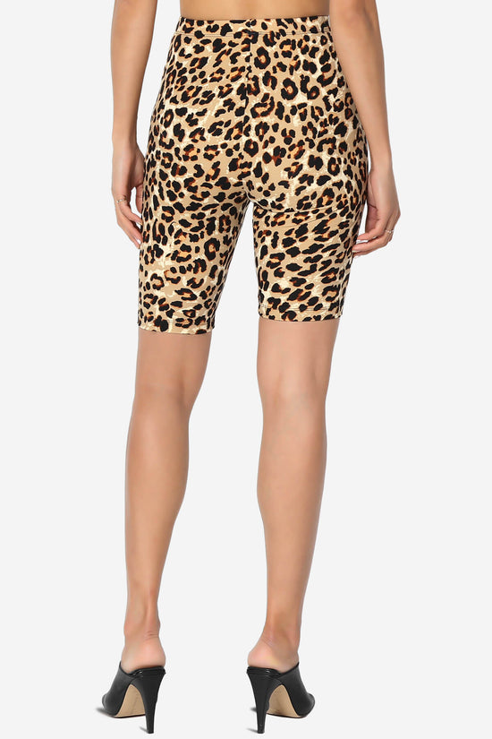 Michigan Leopard Print Microfiber Bike Short Leggings LEOPARD_2