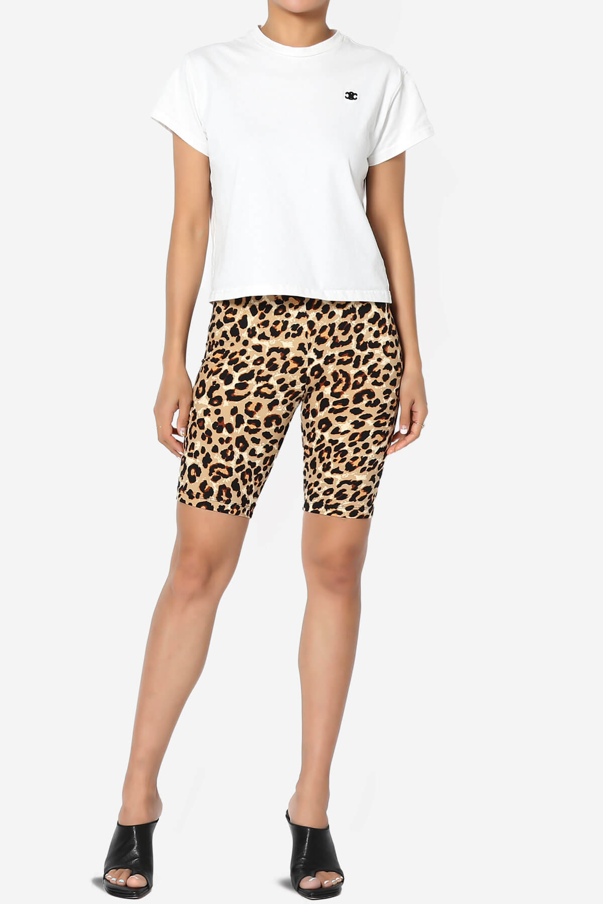 Michigan Leopard Print Microfiber Bike Short Leggings LEOPARD_6