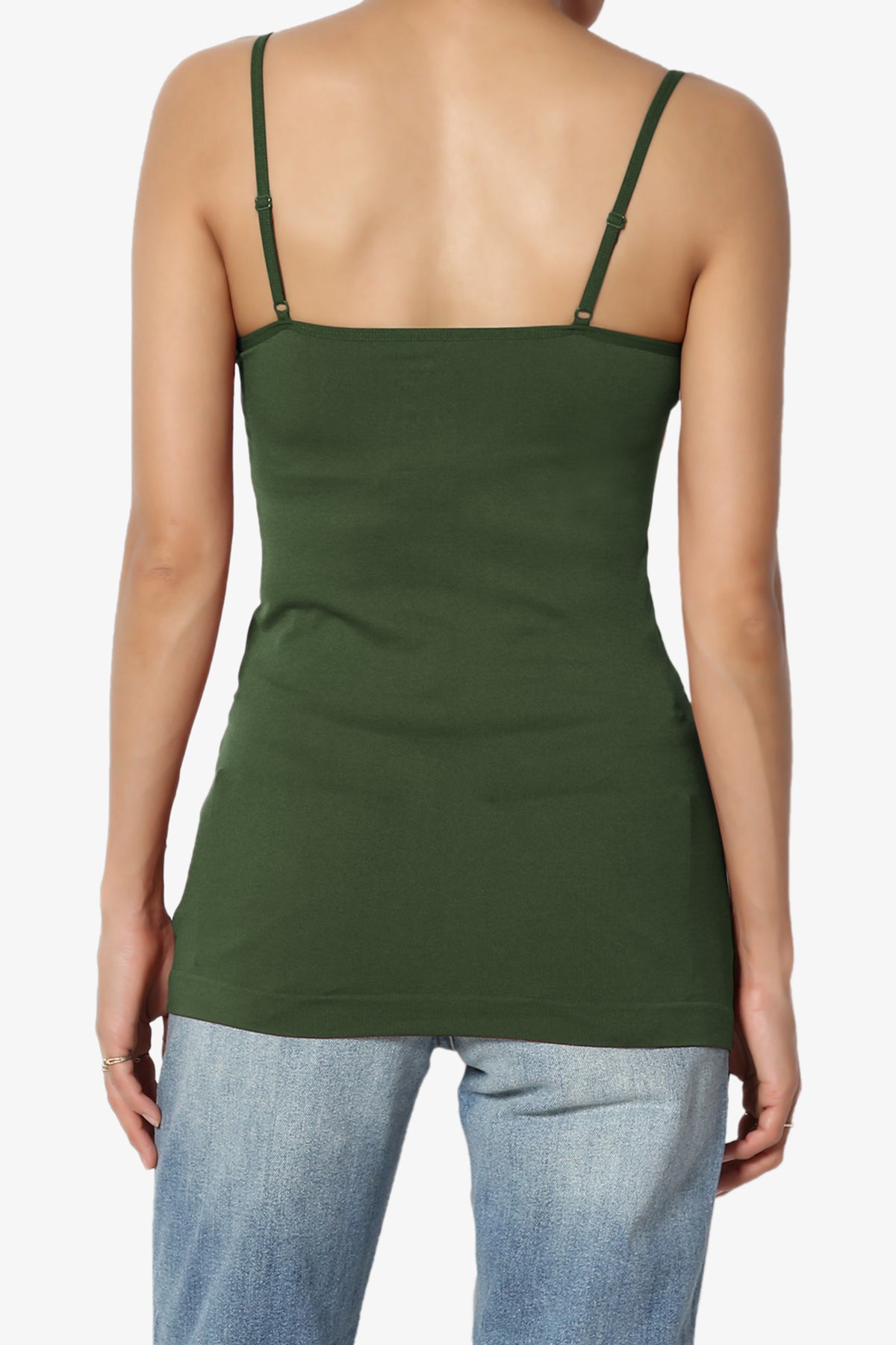 Himari Seamless Camisole Top ARMY GREEN_2