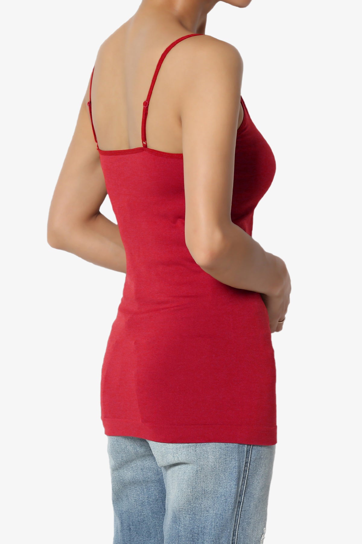 Himari Seamless Camisole Top DARK RED_4