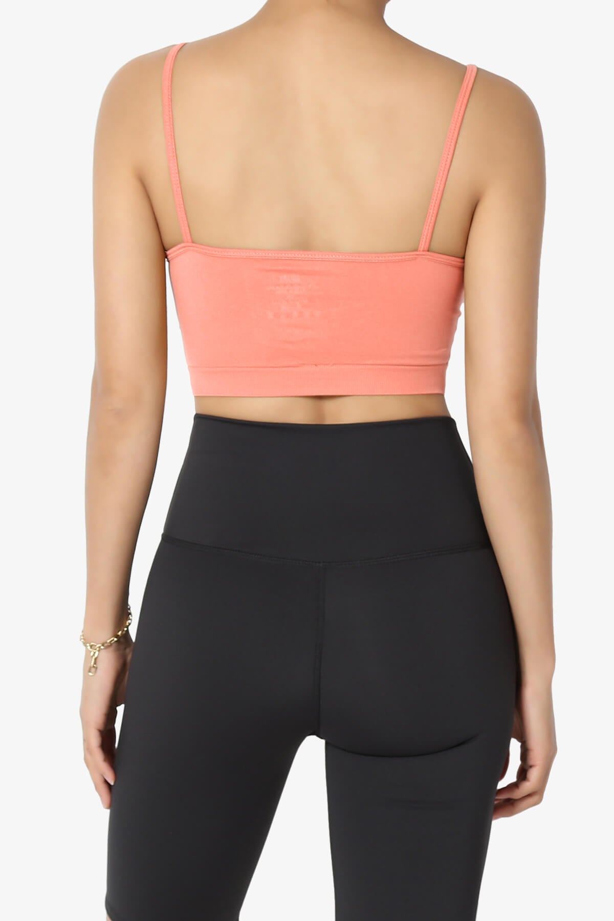 Cally Padded Crisscross Bralette CORAL_2