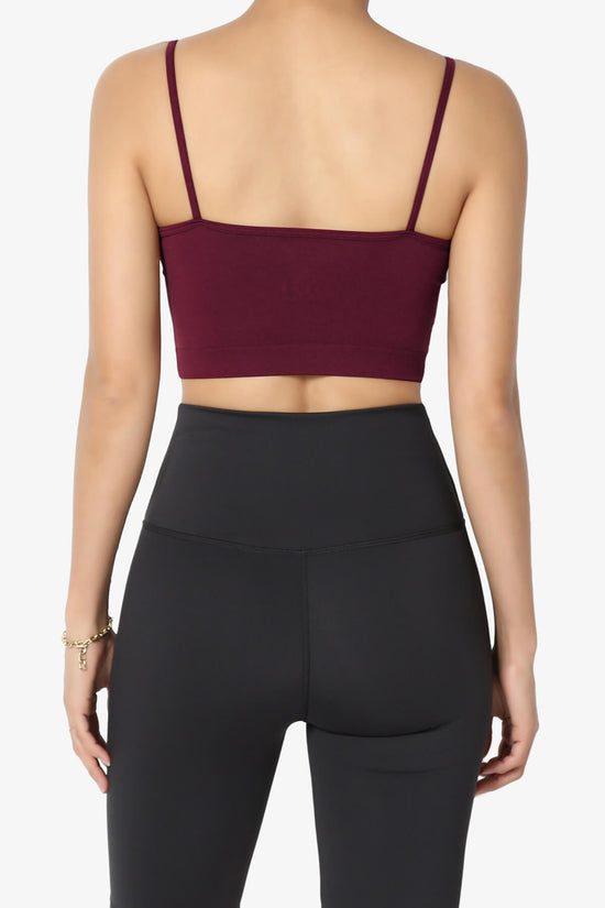 Cally Padded Crisscross Bralette DARK BURGUNDY_2