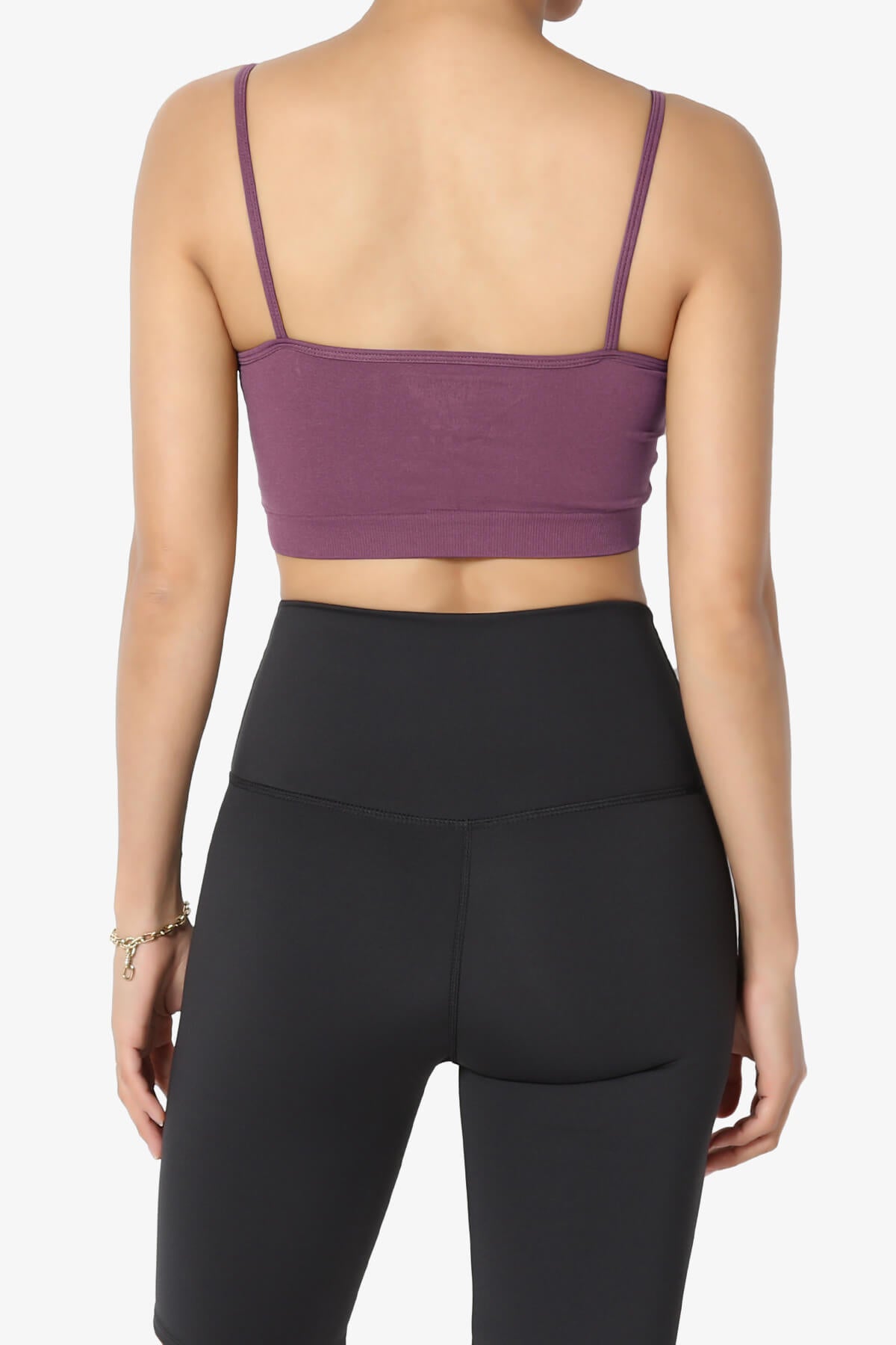 Cally Padded Crisscross Bralette DUSTY PLUM_2