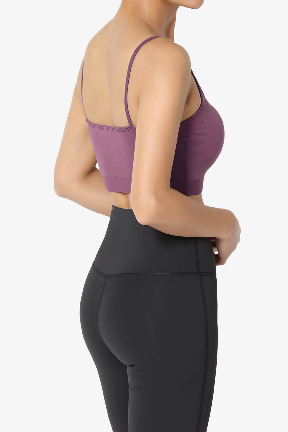 Cally Padded Crisscross Bralette DUSTY PLUM_4