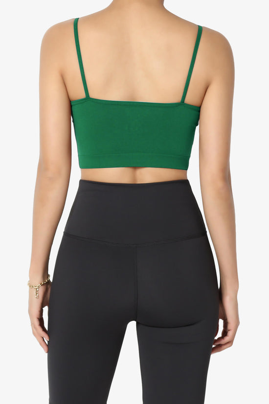 Cally Padded Crisscross Bralette FOREST GREEN_2