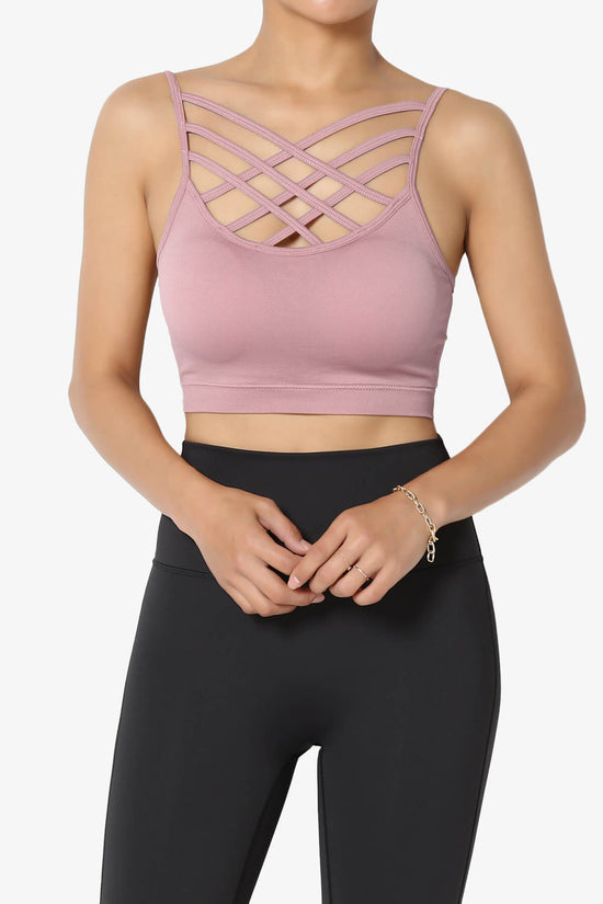 Cally Padded Crisscross Bralette LIGHT ROSE_1