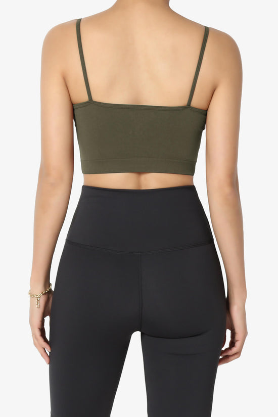 Cally Padded Crisscross Bralette OLIVE_2