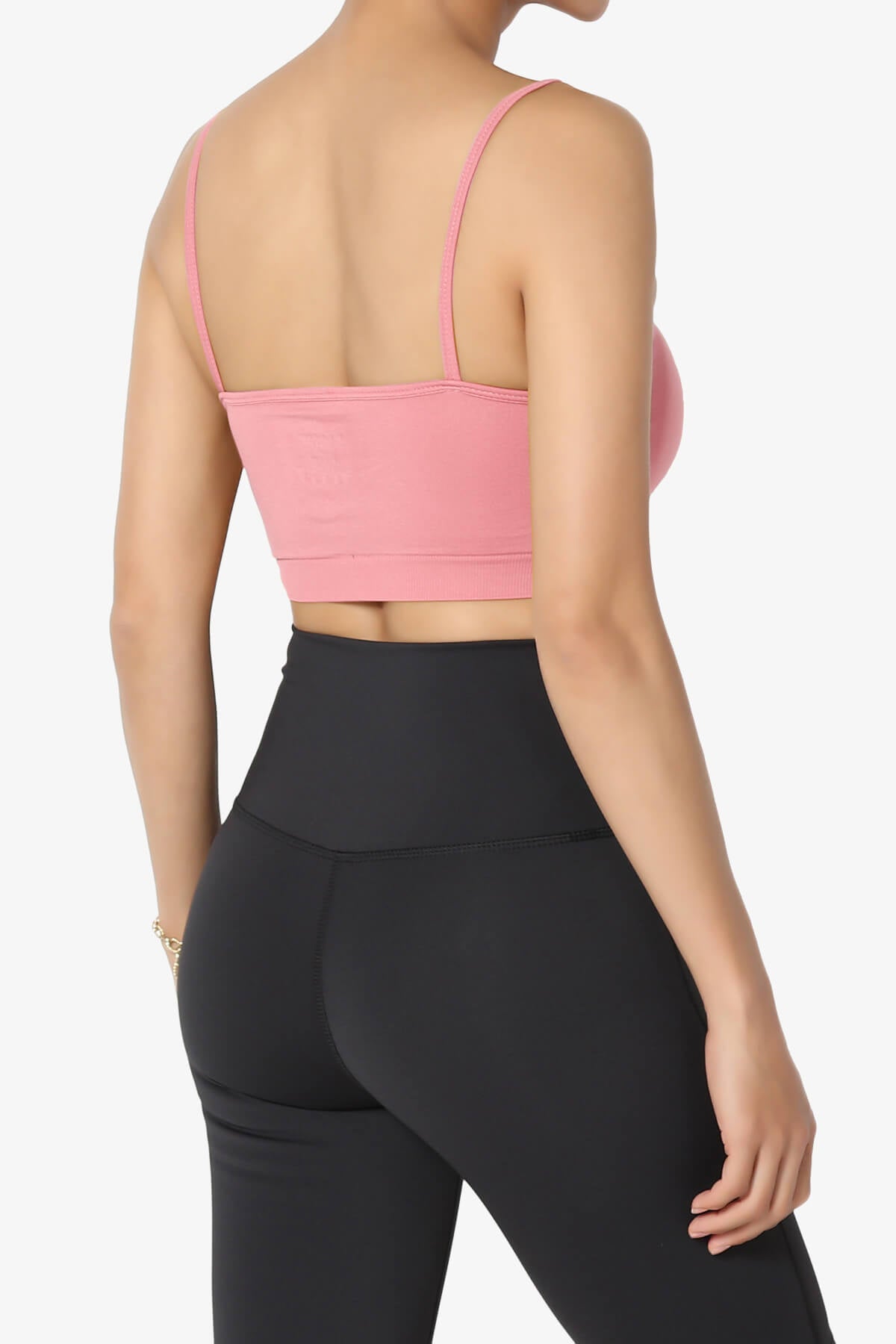 Cally Padded Crisscross Bralette ROSE PINK_4