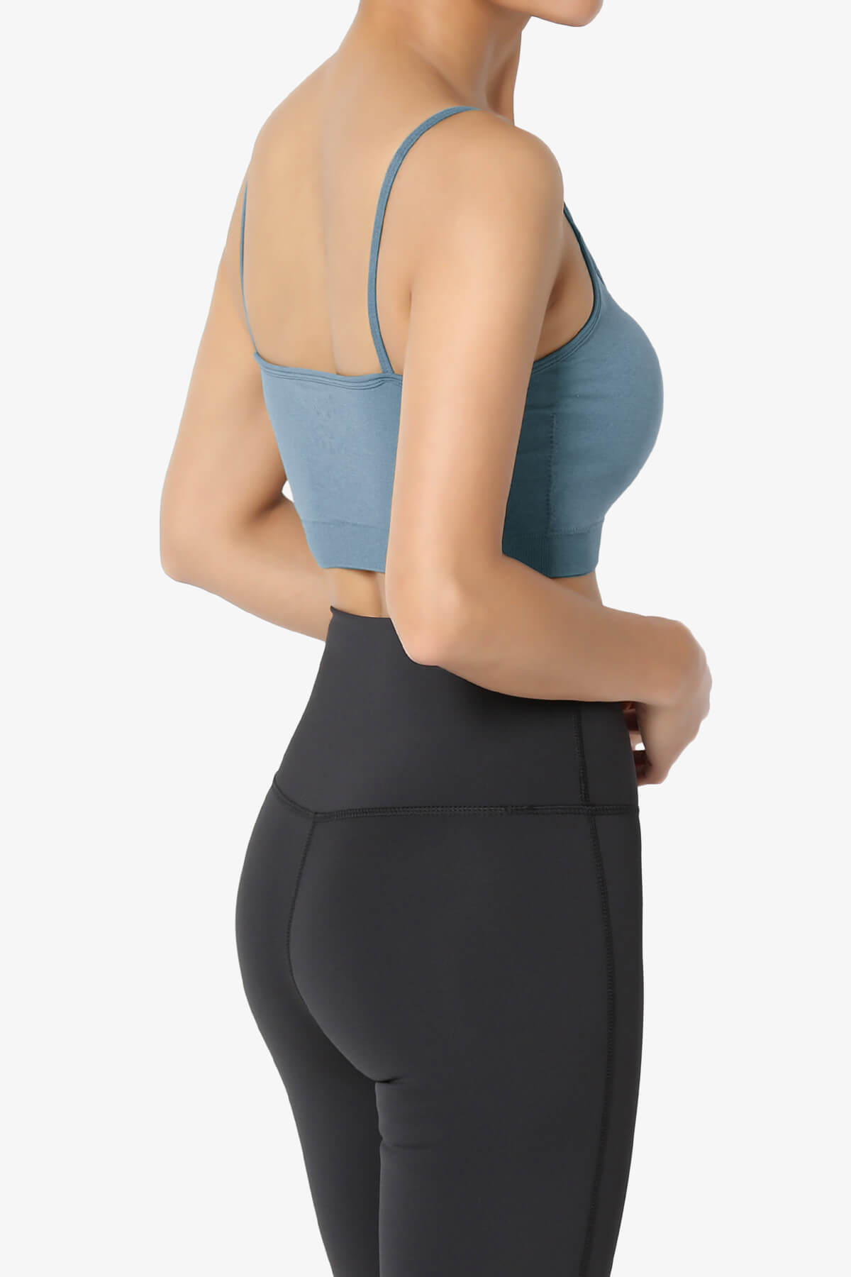 Cally Padded Crisscross Bralette TITANIUM_4