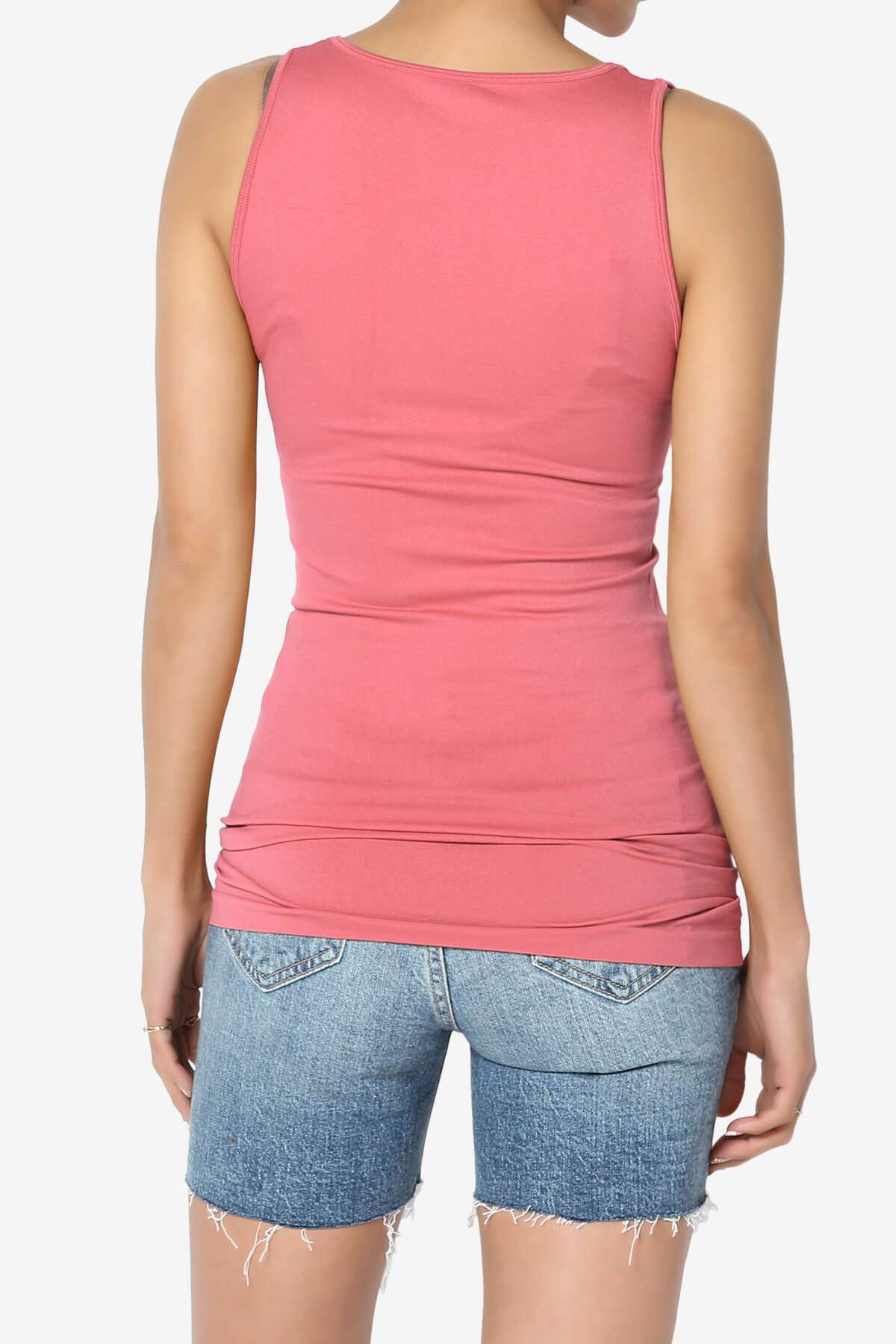 Nisha Scoop Neck Seamless Tank Top DESERT ROSE_2