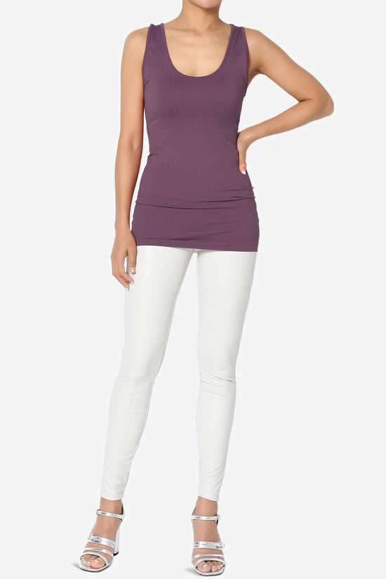 Nisha Scoop Neck Seamless Tank Top DUSTY PLUM_6