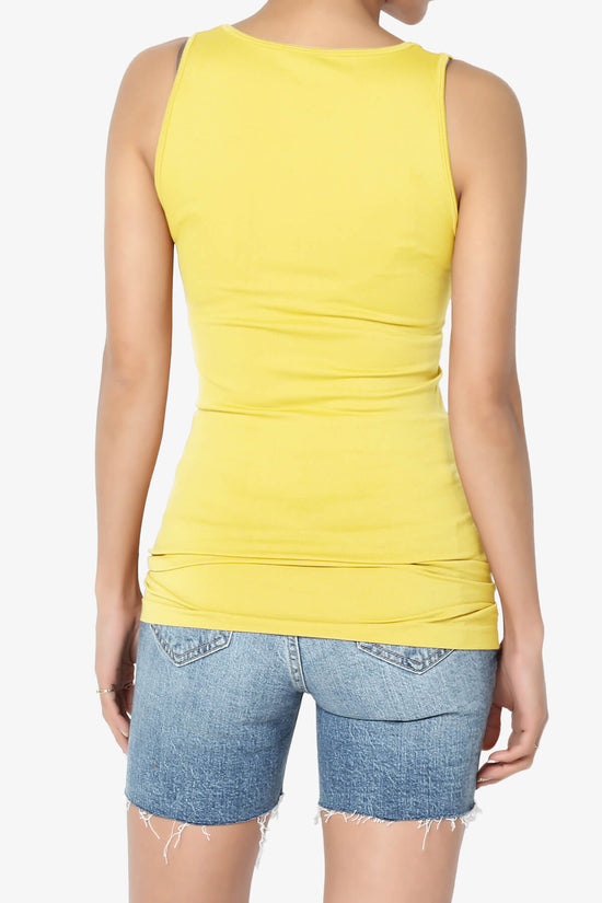 Nisha Scoop Neck Seamless Tank Top YELLOW_2