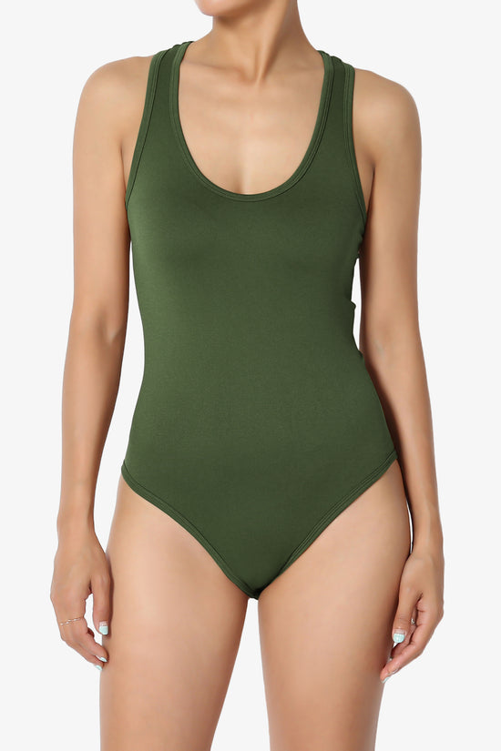 Rego Sleeveless Scoop Neck Seamless Bodysuit