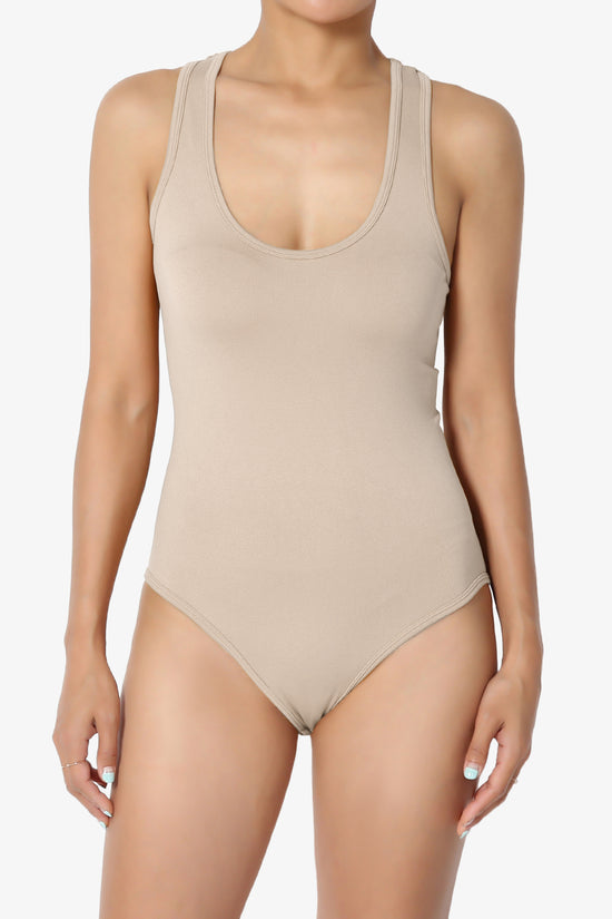 Rego Sleeveless Scoop Neck Seamless Bodysuit