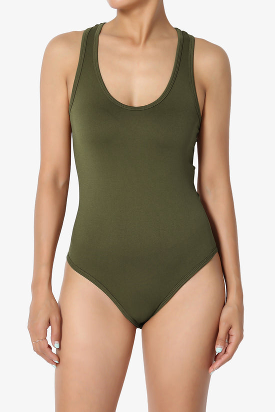 Rego Sleeveless Scoop Neck Seamless Bodysuit
