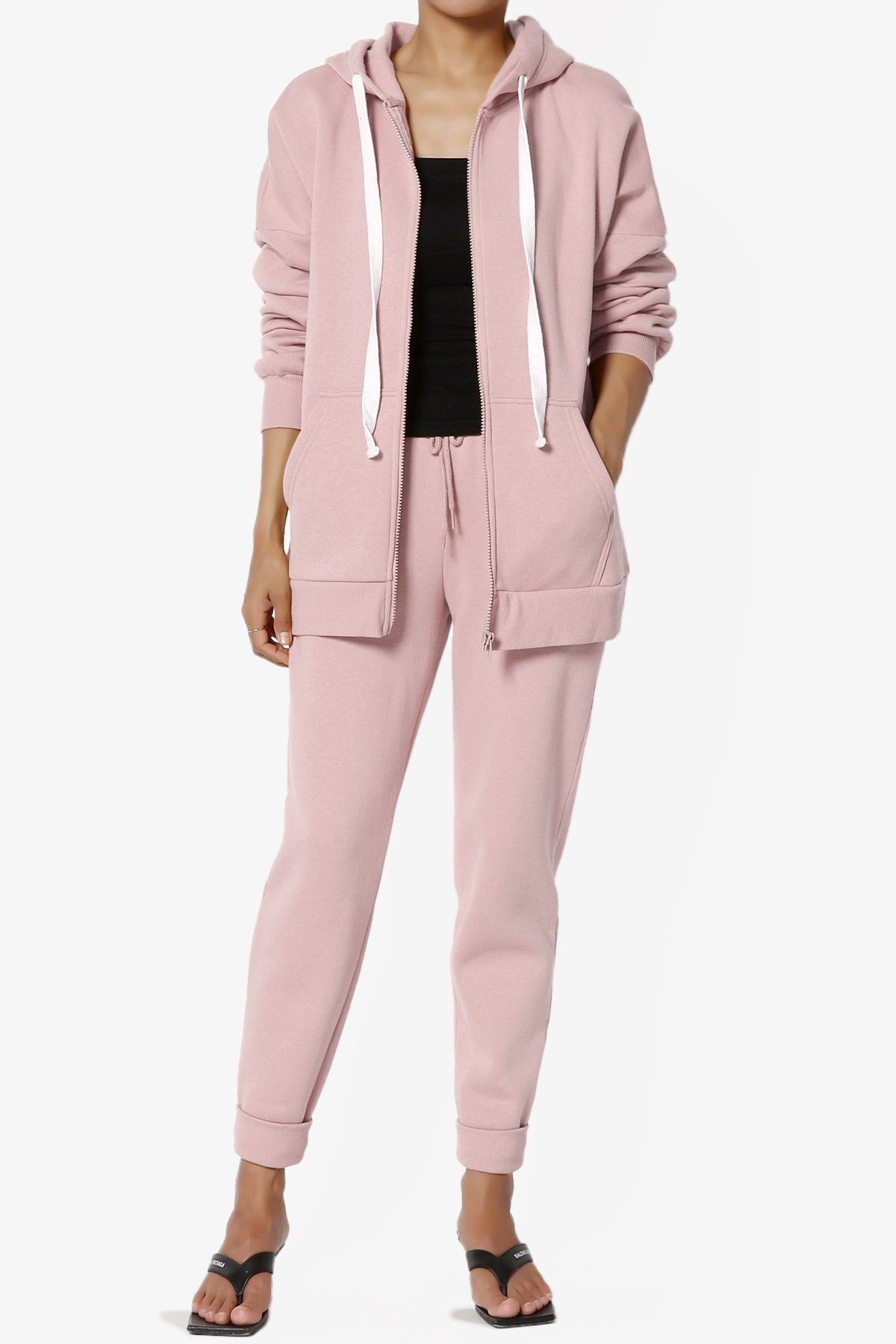 Accie Fleece Jacket & Jogger Pants Set PLUS