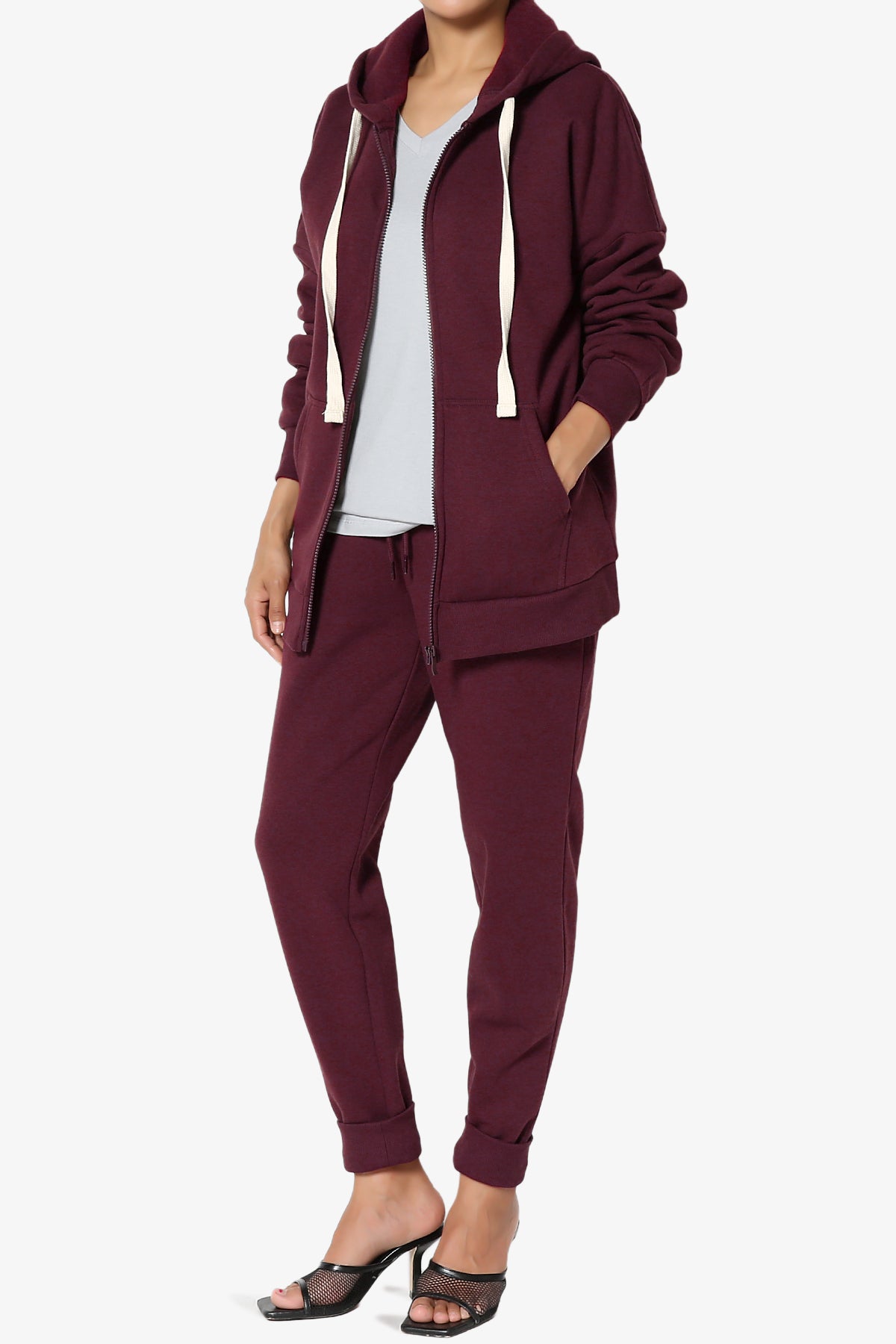 Accie Fleece Jacket & Jogger Pants Set PLUS