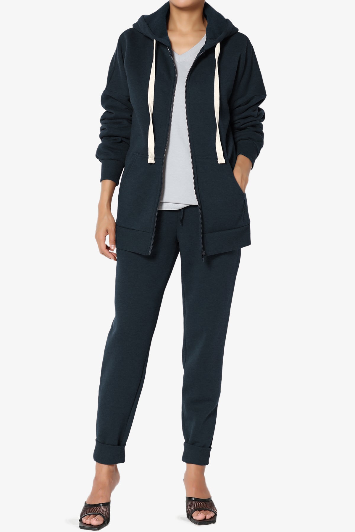 Accie Fleece Jacket & Jogger Pants Set PLUS
