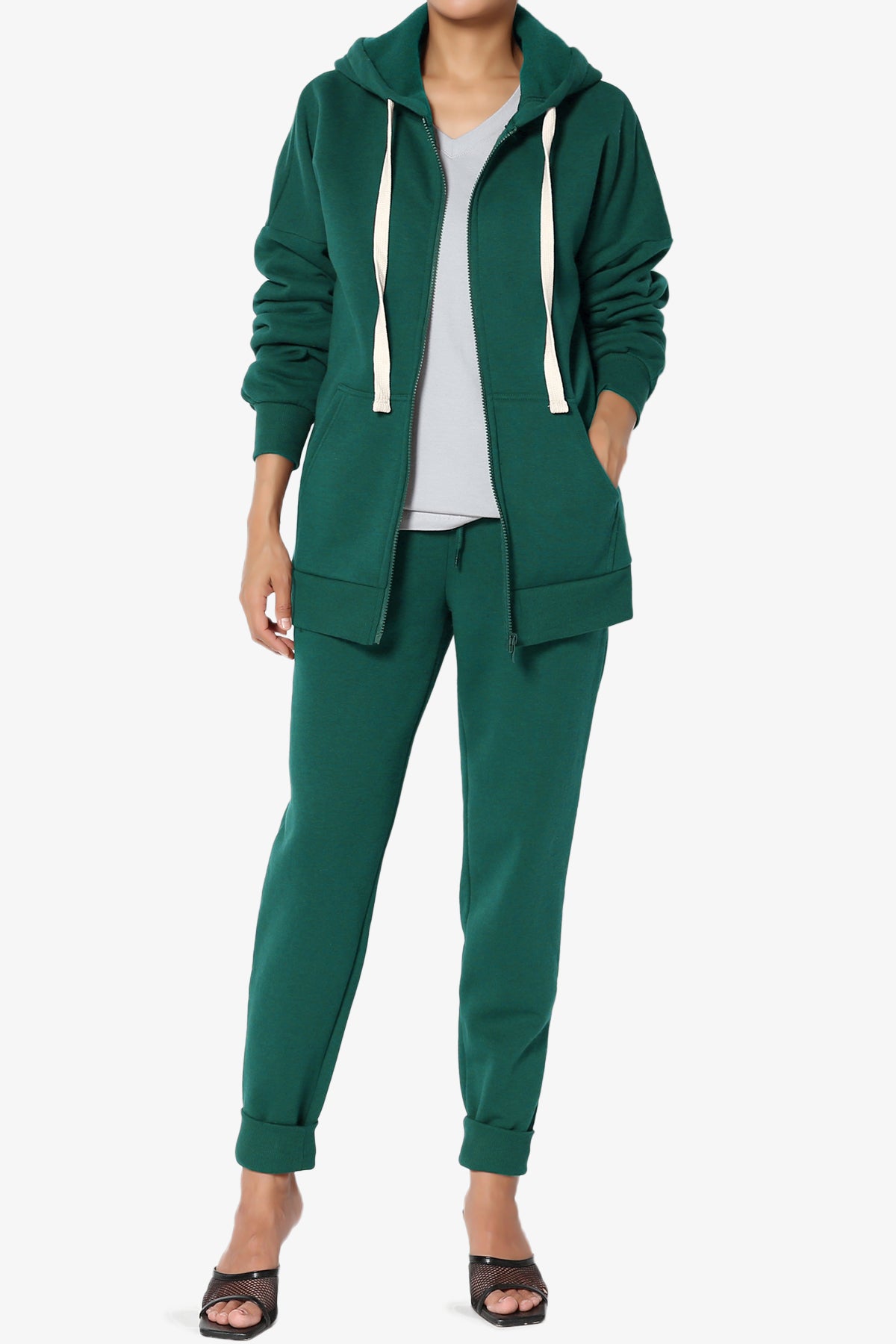 Accie Fleece Jacket & Jogger Pants Set PLUS