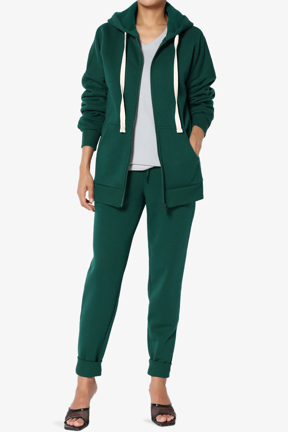 Accie Fleece Jacket & Jogger Pants Set PLUS