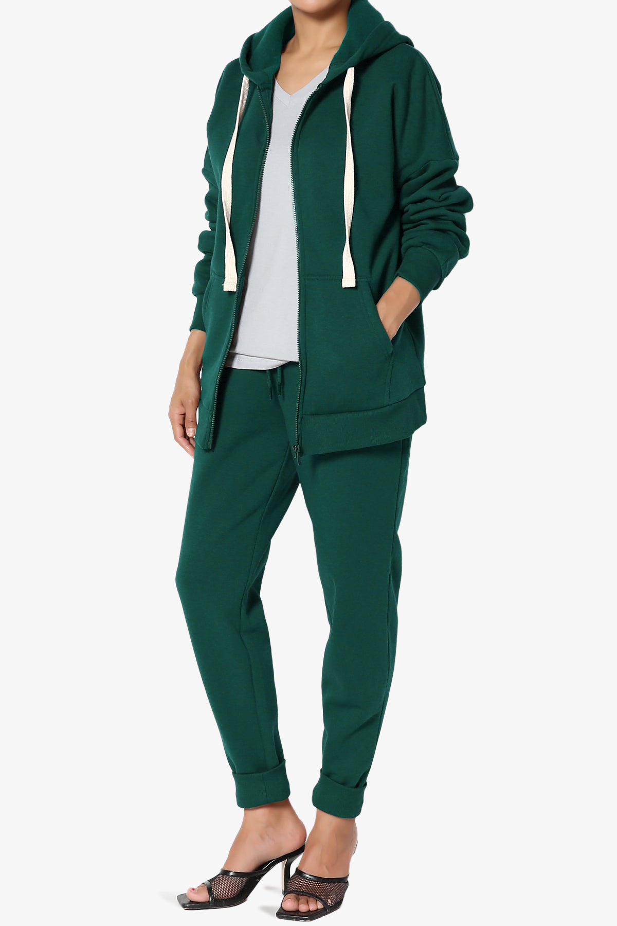 Accie Fleece Jacket & Jogger Pants Set PLUS