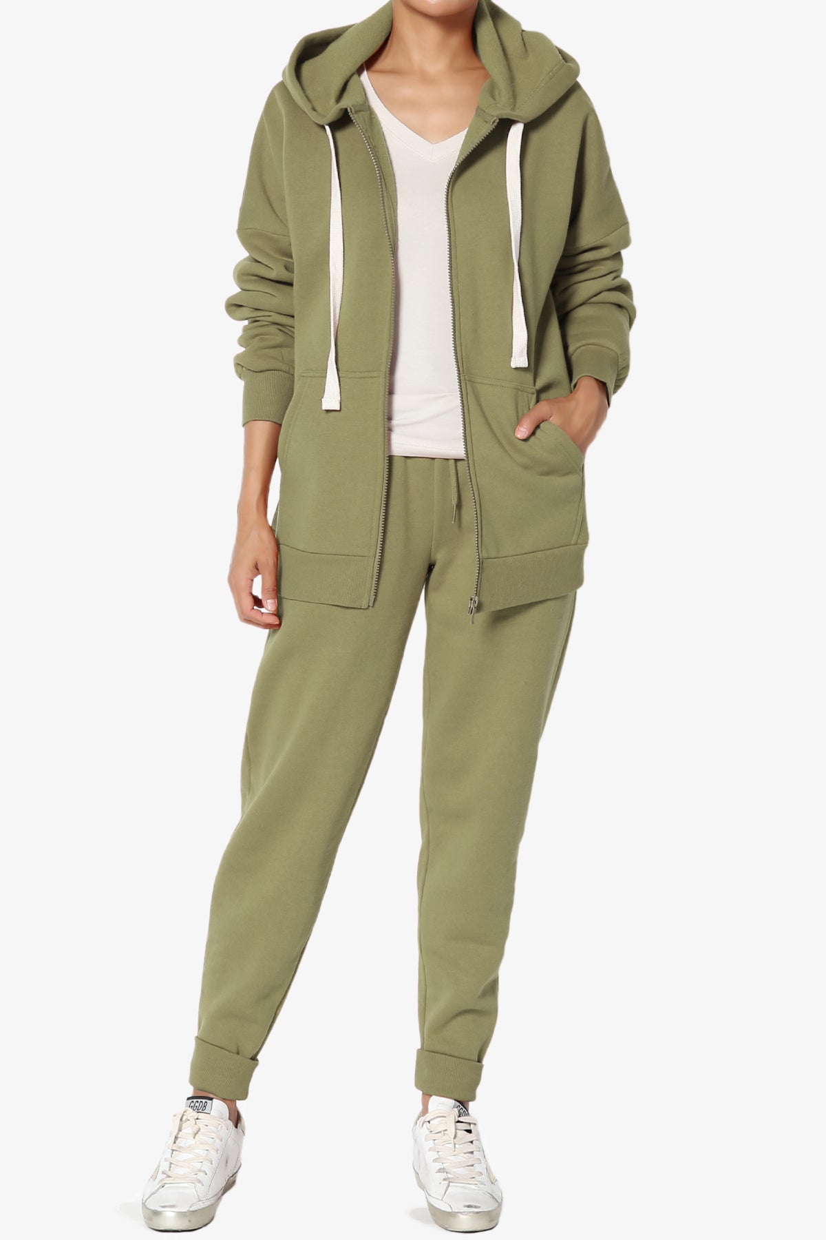 Accie Fleece Jacket & Jogger Pants Set PLUS