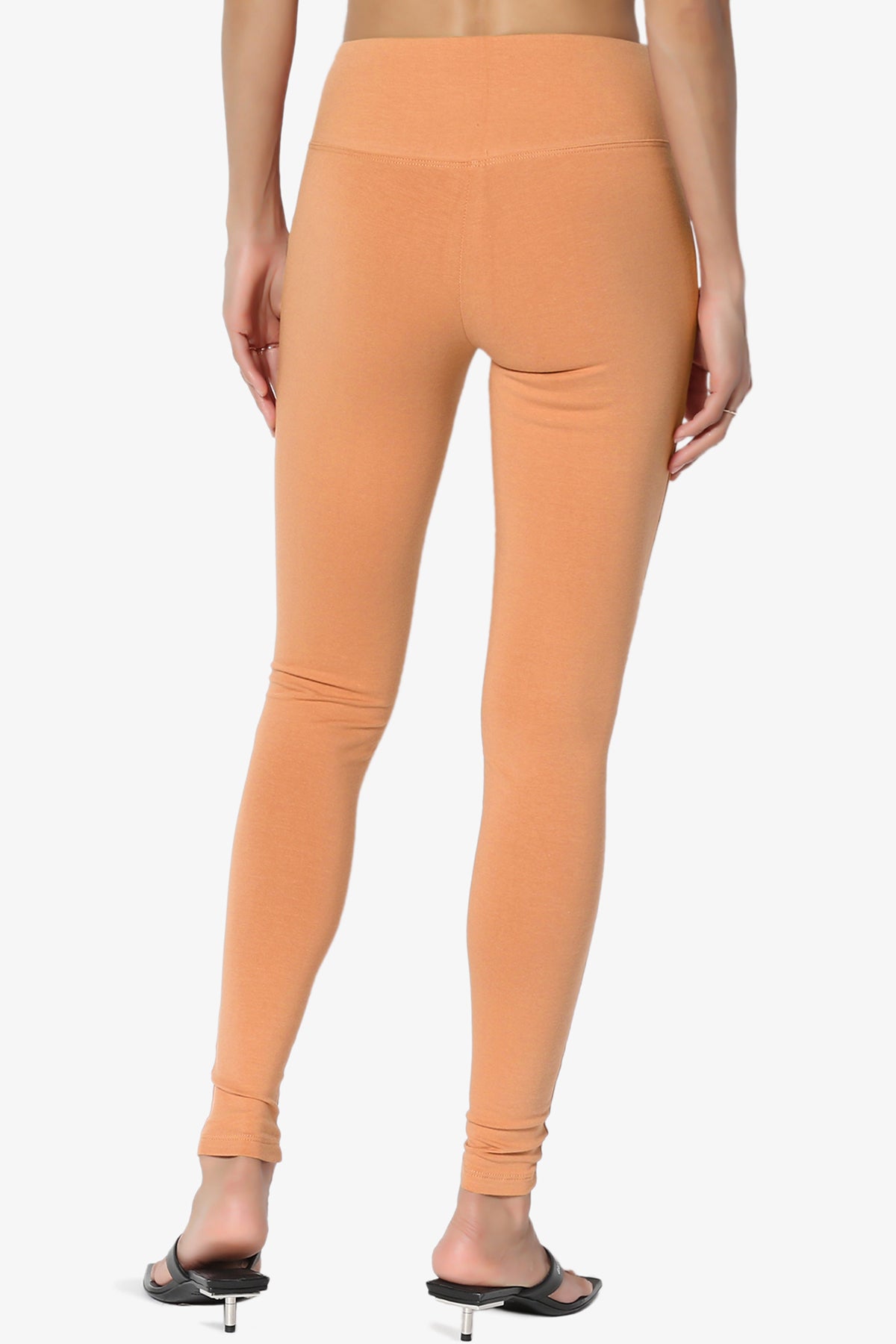 Ansley Cotton Wide Waistband Ankle Leggings PLUS