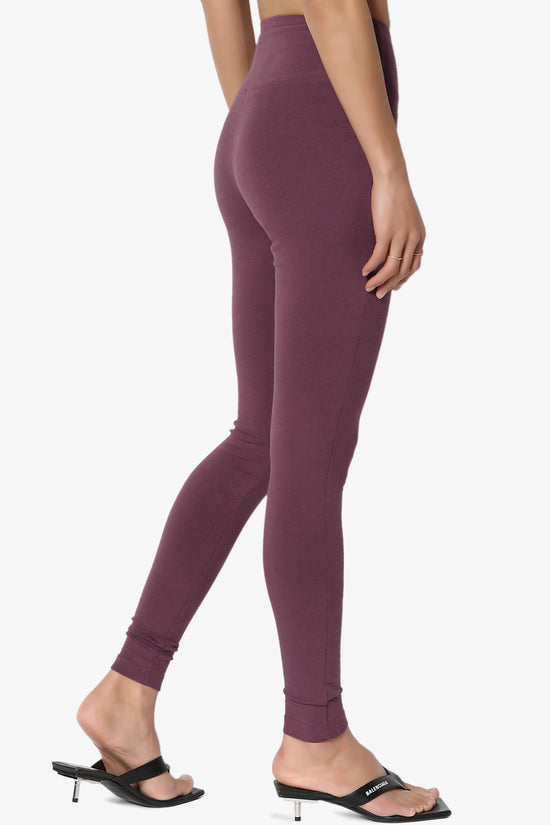 Ansley Cotton Wide Waistband Ankle Leggings PLUS