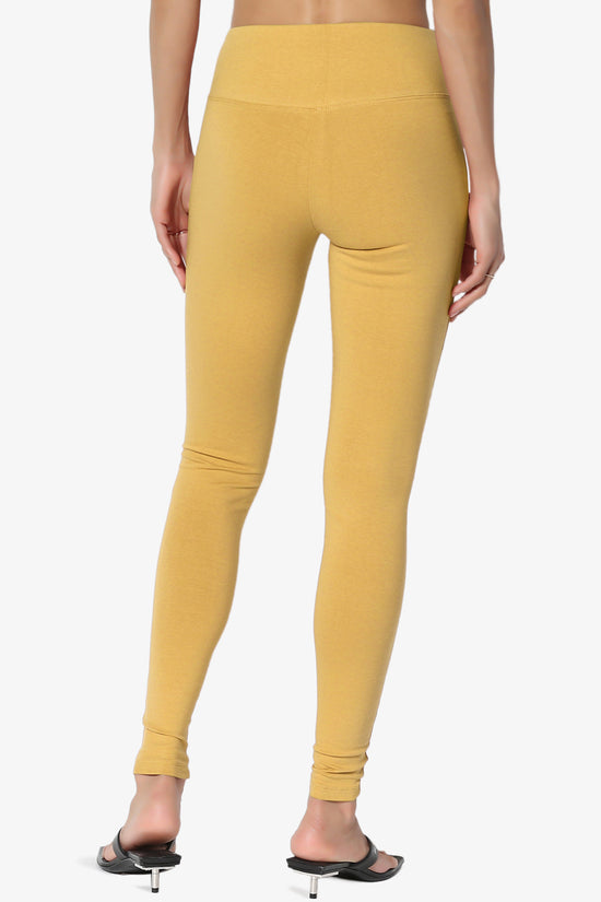 Ansley Cotton Wide Waistband Ankle Leggings PLUS