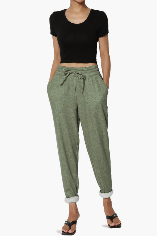 Catcher Melange Fleece Jogger Pants DUSTY OLIVE_6