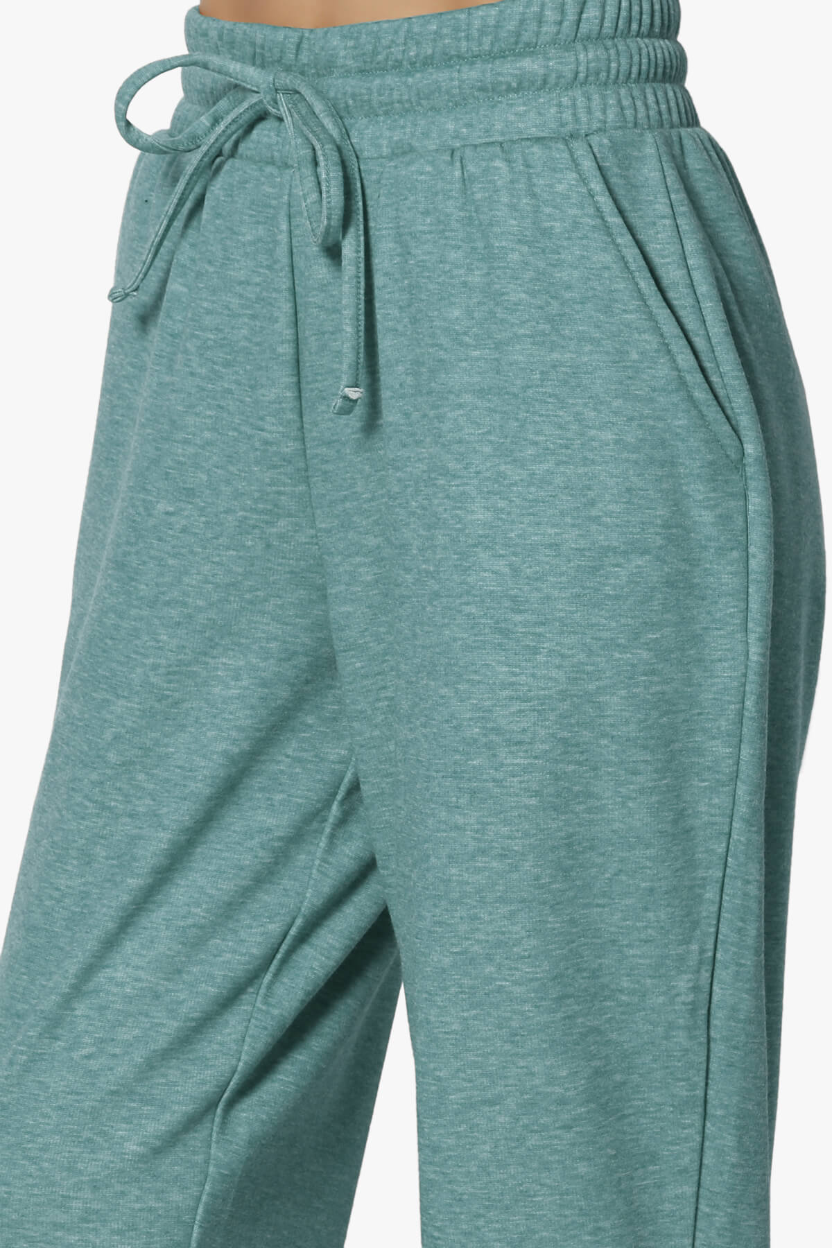 Catcher Melange Fleece Jogger Pants DUSTY TEAL_5